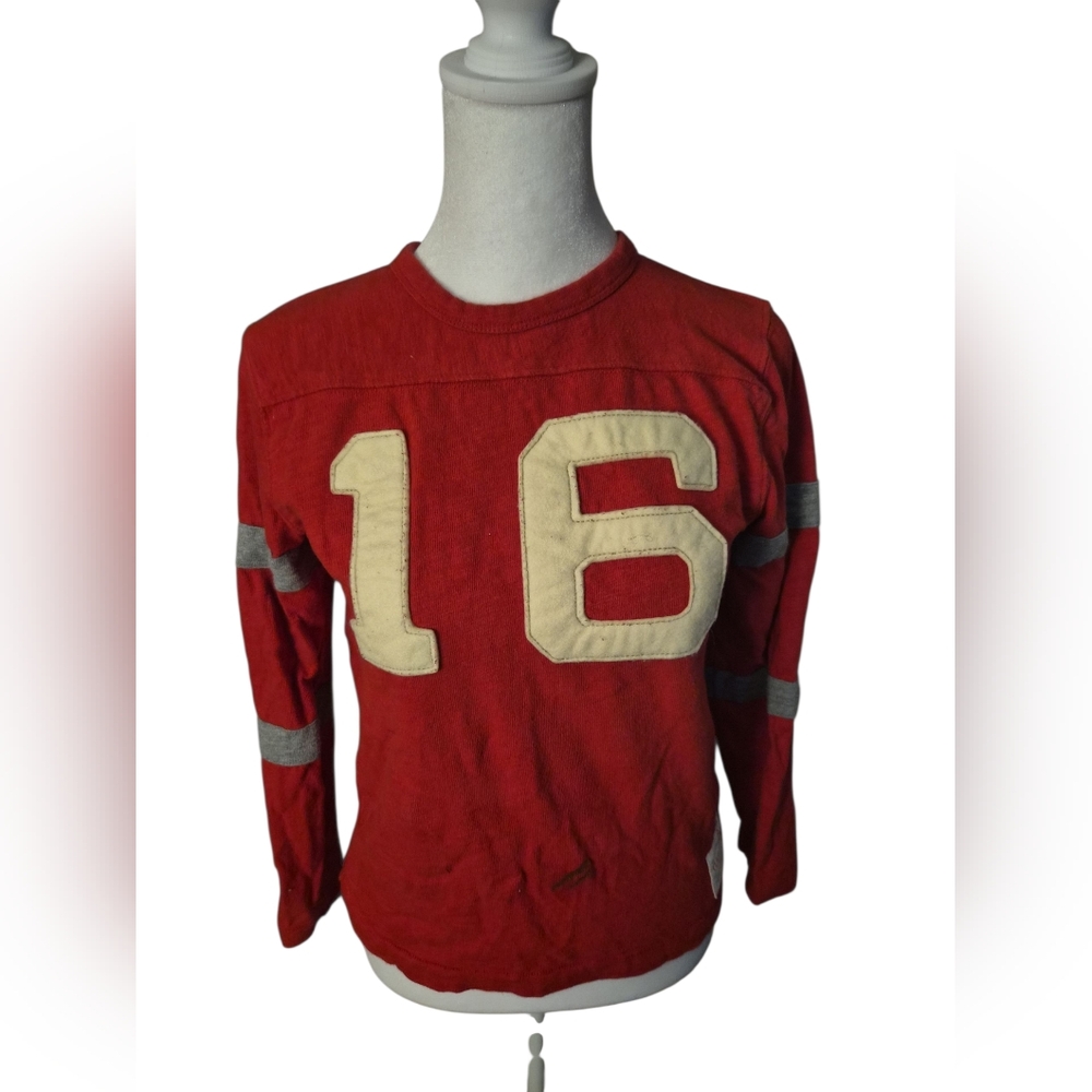 Gap Boys ..Football Red Long Sleeve Shirt with Number 16